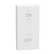 Light Now MYHOME - Tecla com símbolo - ON/OFF e Var., 2 funções, 1 módulo- White