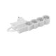 BLOCO MULTITOMADAS 4 x 2P+T 1,5M INTERRUPTOR BRANCO/CINZA