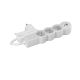 BLOCO MULTITOMADAS 3 x 2P+T 1,5M INTERRUPTOR USB A+C BRANCO/CINZA
