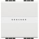 Livinglight - Comutador de escada iluminável - Comando axial - Branco, 2 módulos
