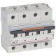 Disjuntores DX3 - 25kA - 4P - 400 V~ - 16 A - curva D - 6 módulos