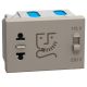 Light Now - Tomada para máquina de barbear - 230V~ - 115/230V~ - 3 mód - Stone