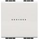 Livinglight - Interruptor iluminável - Comando axial - Branco, 2 módulos