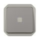 Plexo New IP55 componível - Interruptor temporizado luminoso, Cinzento