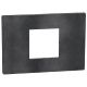 Light Now - Quadro de acabamento - 2 módulos centrados - Dark Grey