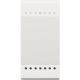 Livinglight MyHOME - Tecla neutra iluminável - Branco, 2 módulos