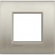 Livinglight AIR - Quadro simples (2 módulos) - Titânio escovado