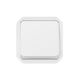 Plexo New IP55 componível - Botão simples (NA + NF) luminoso, Branco
