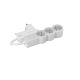 BLOCO MULTITOMADAS 3 x 2P+T 3M INTERRUPTOR BRANCO/CINZA