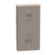 Light Now MYHOME - Tecla com símbolo - ON/OFF e Var., 2 funções, 1 módulo- Stone