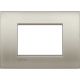 Livinglight AIR - Quadro para 3 módulos - Titânio escovado