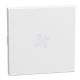 Light Now - Tecla axial com símbolo ventilação - 2 módulos - White