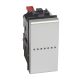 Livinglight - Comutador de escada iluminável - Comando axial - Tech, 1 módulo