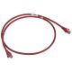 LCS3 - Cordões RJ 45 cat. 6 - F/UTP impedância 100 Ω - LSZH - vermelho - 1m 