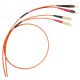 Cordões óticos multimodo OM2 (50/125 μm) - ST /SC duplex - 2m