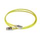 LCS3 Cordões RJ 45 cat. 6A - S/FTP impedância blindada 100 Ω -LSZH amarelo 1m