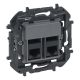 Niloé Step - Tomada RJ 45, Cat. 6 - com 2 saídas UTP