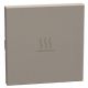 Light Now - Tecla axial com símbolo aquecimento - 2 módulos - Stone