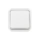 Plexo New IP55 componível - Comutador de escada luminoso, Branco