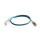 LCS3 - Cordões RJ 45 cat. 6 F/UTP impedância blindada 100 Ω -LSZH - azul - 0,5m 