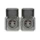 Plexo New IP55 componível - 2 x 2P+T, standard F/B - Horizontal, Cinzento