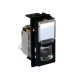 Living Now - Tomada RJ45 cat. 6A UTP - 1 módulo - Preto