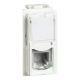 Living Now - Conector RJ11 (4/6), tipo K10, 1 módulo - Branco
