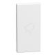 Light Now - Tecla axial com símbolo campainha - 1 módulo - White