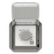 Plexo New IP55 componível - Termostato eletrónico de ambiente, Cinzento