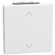 Light Now - Comutador para estores - 10 AX - 250 V~ - 2 módulos - White