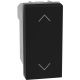 Light Now - Comutador para estores - 10 AX - 250 V~ - 1 módulo - Dark