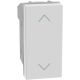 Light Now - Botão duplo para estores - 10A-250V~ - com bloqueio - 1 mód - White