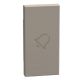 Light Now - Tecla axial com símbolo campainha - 1 módulo - Stone