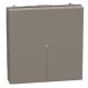Light Now - Comutador escada axial iluminável - 10 AX-250 V~ - 2 módulos - Stone