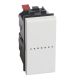 Livinglight - Interruptor iluminável - Comando axial - Branco, 1 módulo
