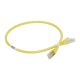 LCS3 - Cordões RJ 45 cat. 6A - S/UTP impedância 100 Ω - PVC - amarelo - 0,5m 