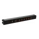 LCS³ Bloco PDU 19" - 1 U - 6 tomadas x C13 + 2 tomadas x C19 Std IEC 60320