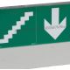 URA34LED Etiqueta sinalização - escadas abaixo - 127 x 254 mm