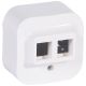 Forix saliente IP 21 - Adaptador para conector RJ 45 (Keystone) - Branco