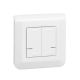 Interruptor duplo sem fios - branco - Mosaic with Netatmo 