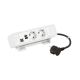 Incara On Desk - 2 tom. 2P+T Sch.+ 1 USB Tipo-A+1 Tipo-C 15W + 1 RJ45 Cat.6 FTP - Branco