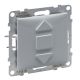 New Suno - Botão de estores, 6 A - 250 V~, ligadores automáticos, Alumínio