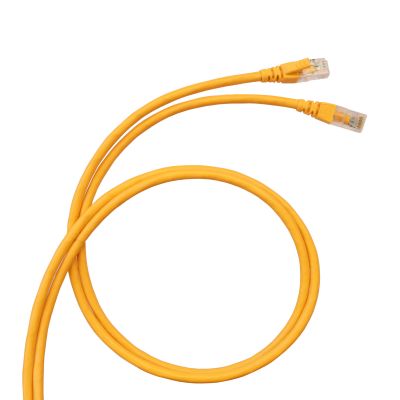 Cordão RJ 45 - U/UTP PVC - Cat. 6A não blindado - impedância 100Ω -Amarelo - 3 m