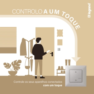 Controlo com um toque