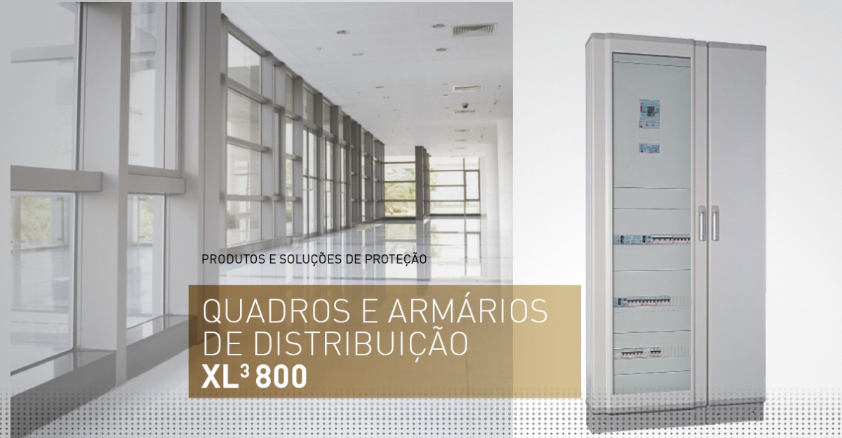 Quadros e armários XL³ 800 componíveis para instalações de média potência