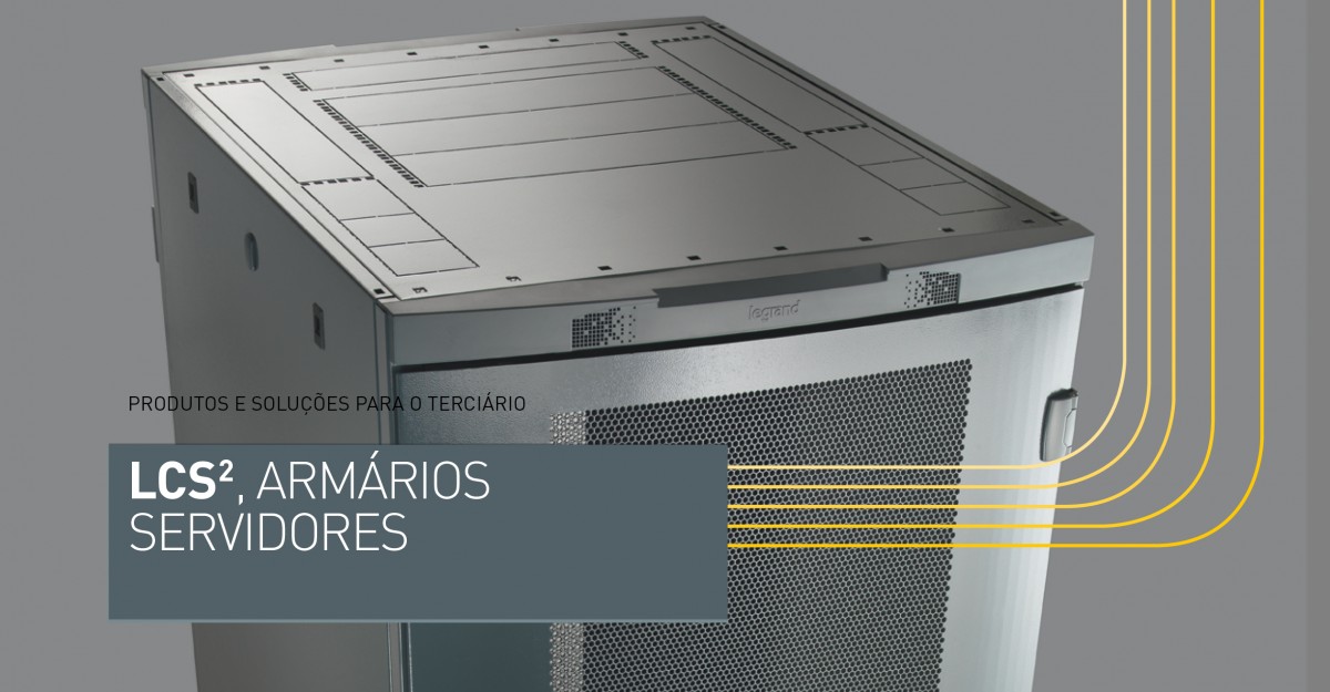 Armários servidores LCS² 19’’, completa acessibilidade