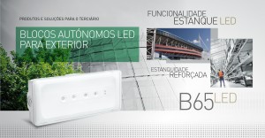 B65LED - Blocos autónomos de segurança funcionais estanques