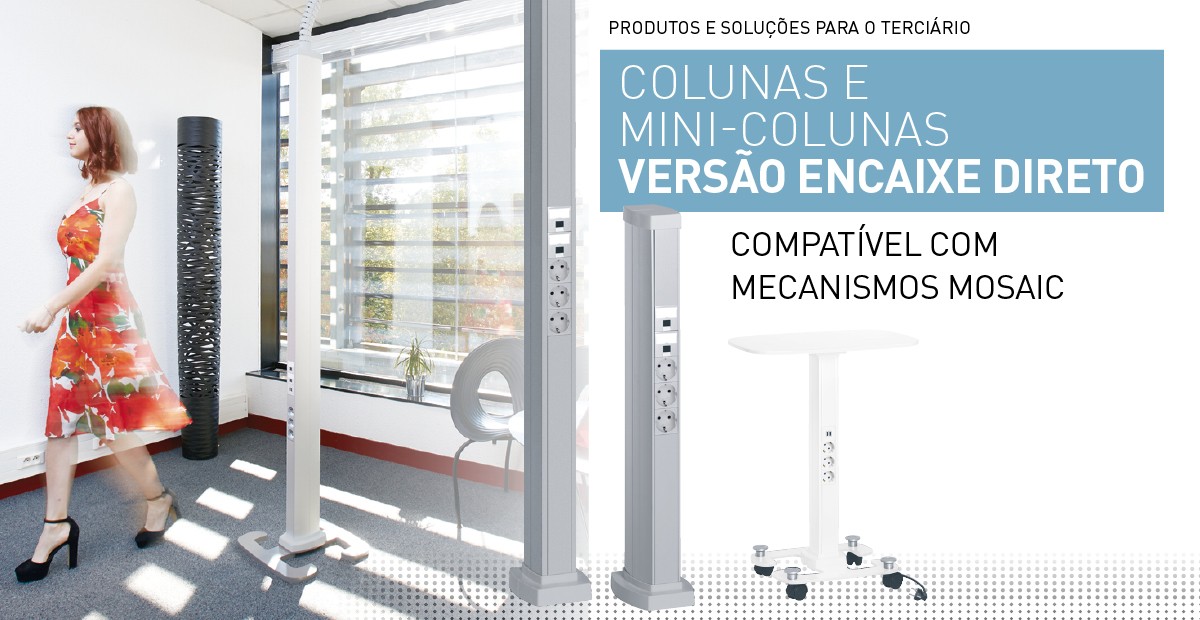 Colunas e mini-colunas versão encaixe direto