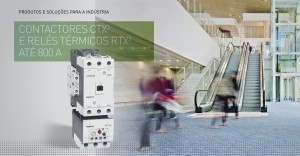 Contactores CTX³ e relés térmicos RTX³ até 800 A