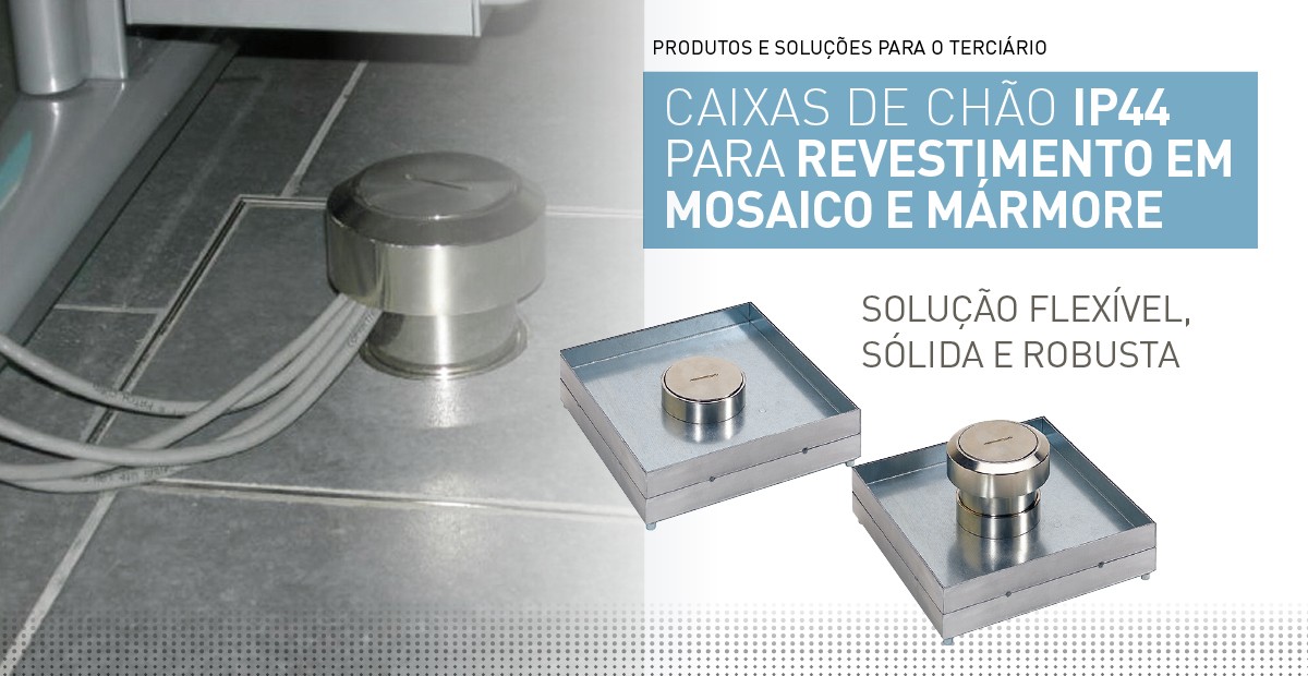 Caixas de chão metálicas IP44 para revestimento de mosaico/mármore